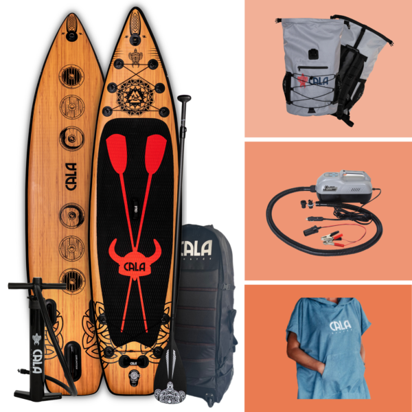 Atla SUP Bundle: Atla Set, elektrische SUP Pumpe, Poncho & 30L Backpack