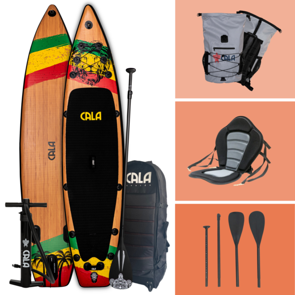 CALA SUP Kajak Bundle: Ikatere Set, Kajak Sitz, Backpack und Doppelpaddle