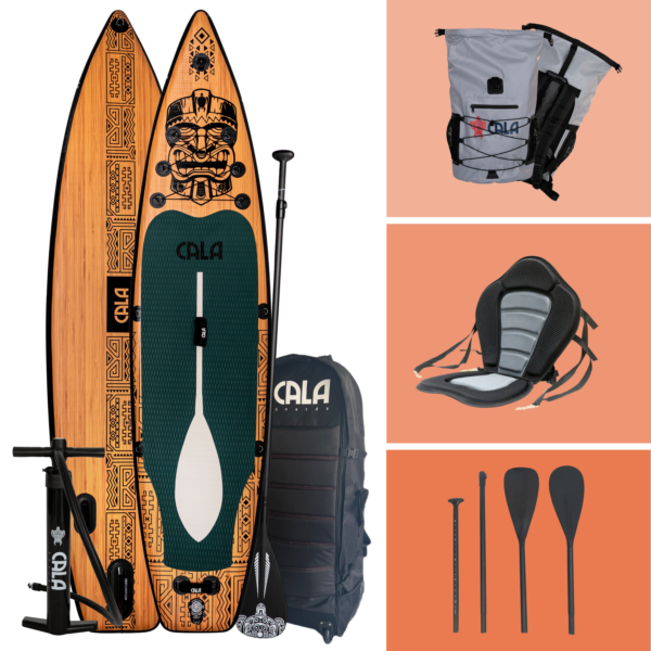 CALA SUP Kajak Bundle: Kanaloa Set, Kajak Sitz, Backpack und Doppelpaddle