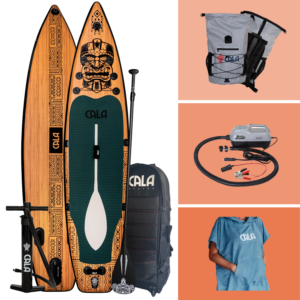 Kanaloa SUP Bundle: Kanaloa Set, elektrische SUP Pumpe, Poncho & 30L Backpack