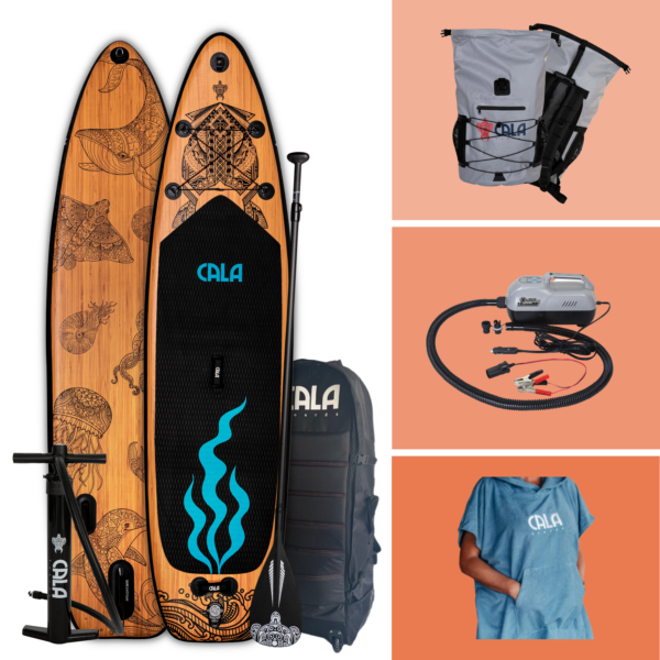 Mana SUP Bundle: Mana Set, elektrische SUP Pumpe, Poncho & 30L Backpack