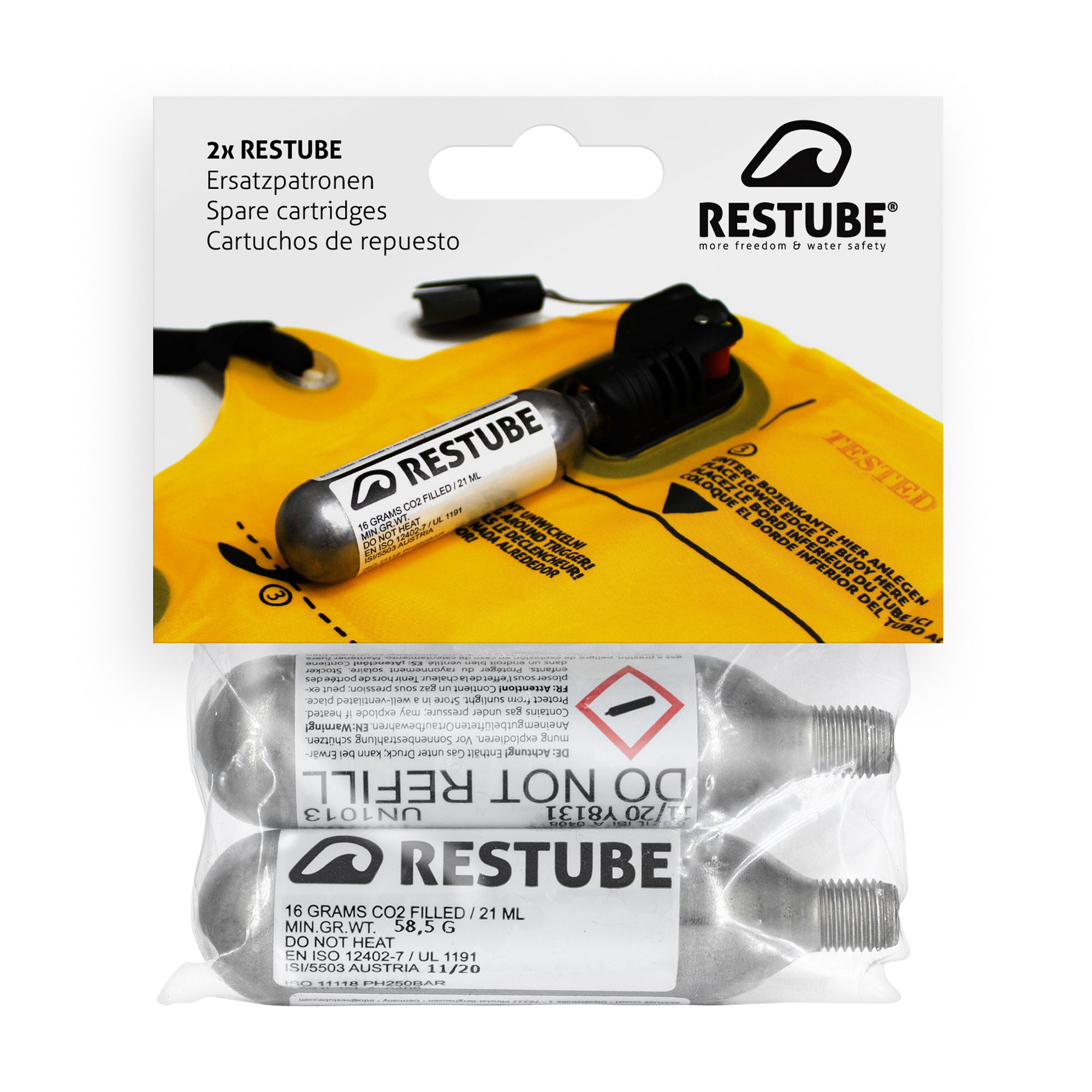 Restube active Verpackung